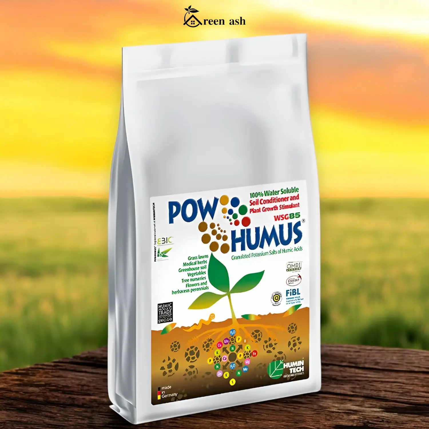pow humus 100% water soluble soil conditioner & plant growth stimulant POW Humus 100% Water Soluble