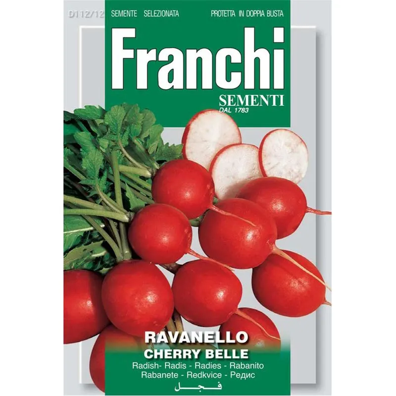 franchi cherry belle radish seeds – crisp, fast growing & sweet Franchi Ravanello Cherry Belle Radish Premium Quality Seeds