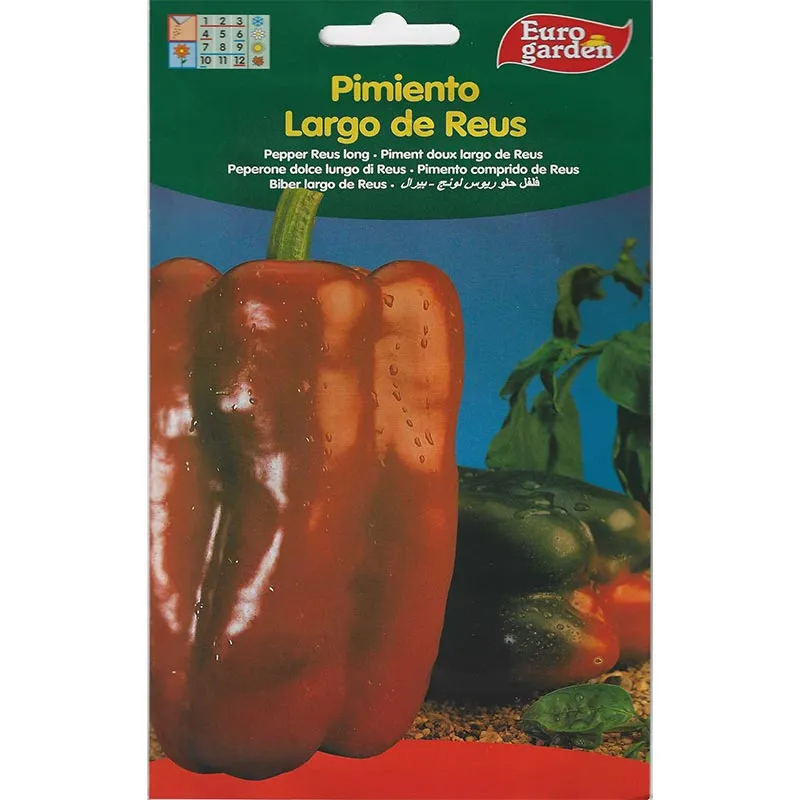 euro garden pimiento largo de reus seeds sweet pepper variety Pepper Reus Long