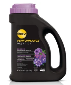 miracle gro performance organics blooms plant nutrition granules 5 7 10 – organic flower fertilizer (2.5 lb)