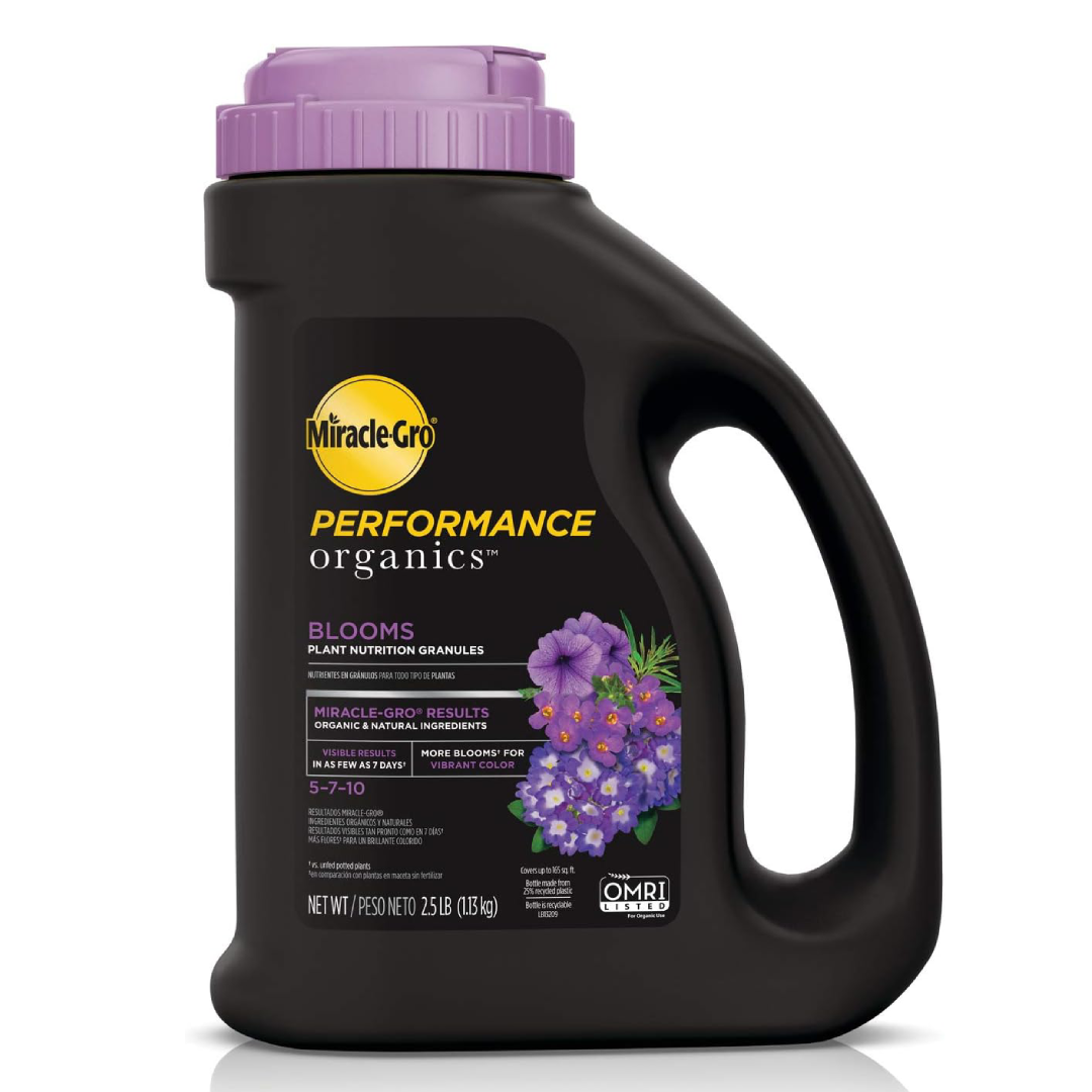 miracle gro performance organics blooms plant nutrition granules 5 7 10 – organic flower fertilizer (2.5 lb) miracle gro performance organics blooms plant nutrition granules 5 7 10 – organic flower fertilizer (2.5 lb)