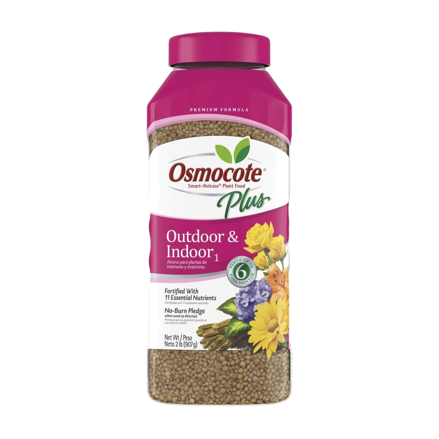 osmocote plus smart release plant food 2lb (907g) – outdoor & indoor slow release fertilizer | feeds up to 6 months | 11 essential nutrients osmocote plus smart release plant food 2lb (907g) – outdoor & indoor slow release fertilizer | feeds up to 6 months | 11 essential nutrients