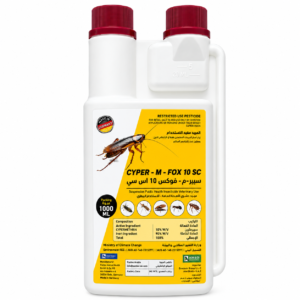 cyper m fox 10 sc insecticide – powerful knockdown formula for cockroaches, ants & crawling pests (long lasting protection) | made in germany