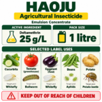 haoju deltamethrin 2.5% ec insecticide 1l – whitefly, aphid, bollworm, beetle & agricultural pest control